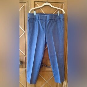 LOFT Blue Cropped Riviera Dress Pants - Slim Ankle